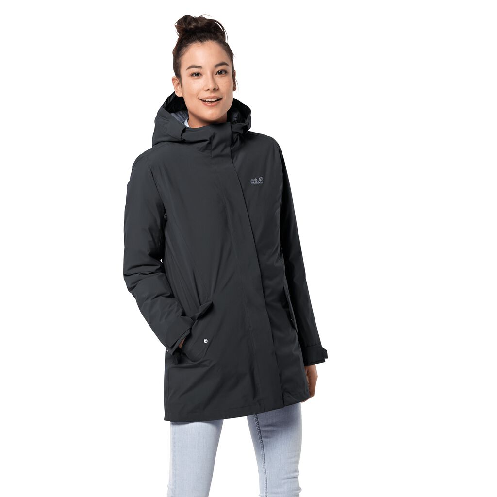 Jack Wolfskin COLD BAY Vestes Femme Noir - ARZPMBI-45